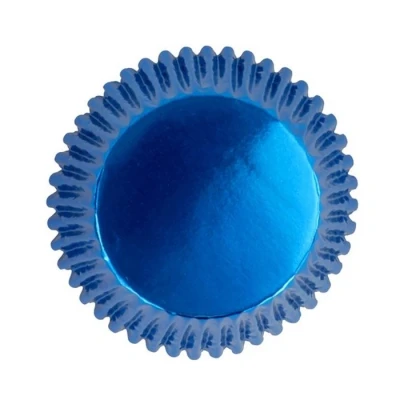 Afbeelding van Cupcake Cups PME Metallic Blauw 30 stuks