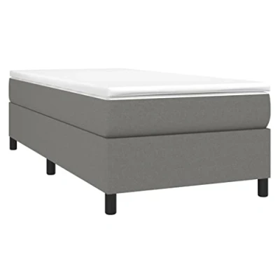 Afbeelding van Boxspringframe stof donkergrijs 90x200 cm