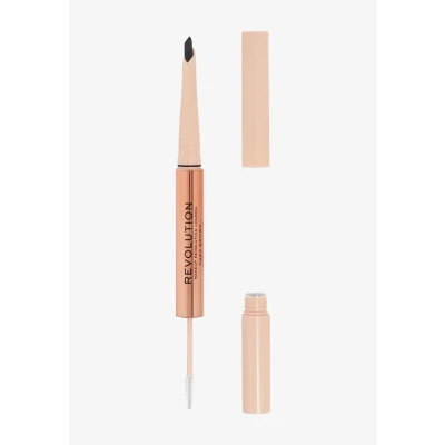 Afbeelding van Makeup Revolution Fluffy BROW Filter DUO Wenkbrauwverf, Maat: One Size, Dark brown
