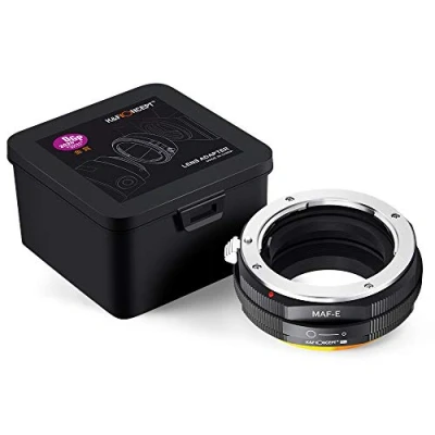 Afbeelding van MAF to NEX Adapter, K&amp;F Concept Manual Lens Mount Adapter Compatible with Minolta AF A Type and Sony E Camera Body