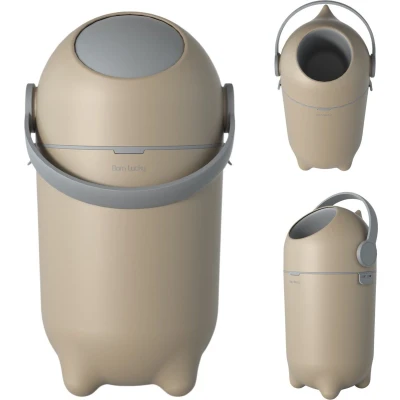 Afbeelding van Born Lucky Luieremmer Met Anti Geur Systeem Tot 25 Luiers (15L) Beige