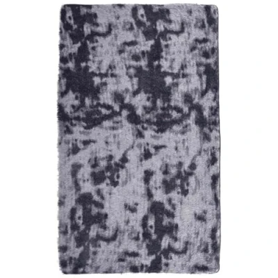 Afbeelding van vidaXL hoogpolig vloerkleed 60x100 cm polyester donkergrijs