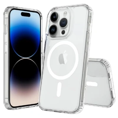 Afbeelding van JT Berlin Pankow Clear MagSafe Backcover Apple iPhone 15 Pro Max Transparant compatible