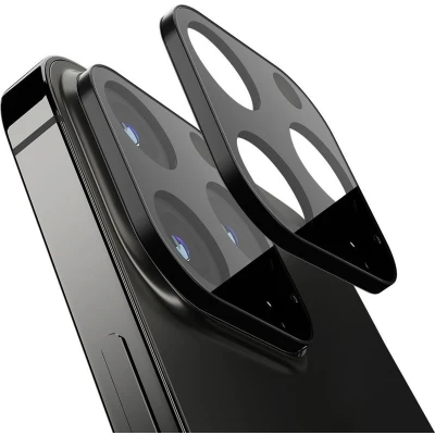 Afbeelding van 2 Pack Screenprotectors Apple iPhone 13 Pro Max: Spigen tR Optik (2Pack) Glas Zwarte randen