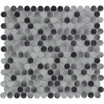 Afbeelding van The Mosaic Factory Venice Pennyround Grey Mix