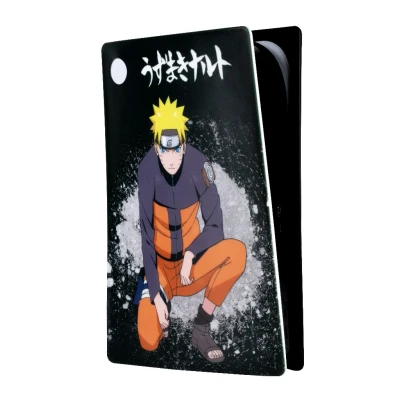 Afbeelding van Konix Naruto Shippuden PS5 console, siliconen, schokbestendig, krasbestendig, patroon, zwart