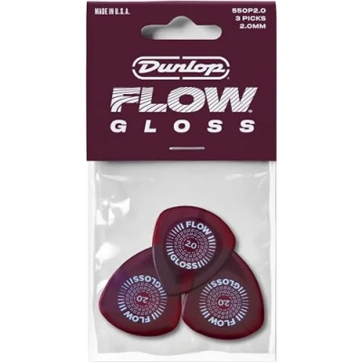 Afbeelding van Dunlop 550P200 Flow Gloss 2.0 mm plectrumset (3 stuks)