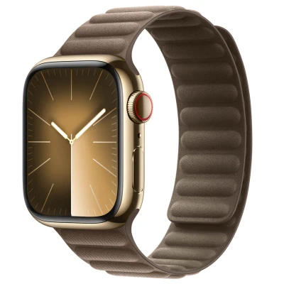 Afbeelding van Apple Watch Strap 41mm Taupe Magnetic Link M/L (140 180mm)