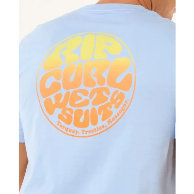 Afbeelding van Rip Curl Wettie Passage Icon Tee Ice Blue