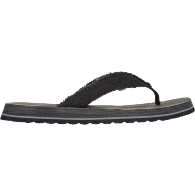 Afbeelding van Skechers Teensandalen, Heren, Maat: 44, Nero Textiel