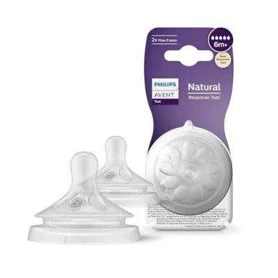 Afbeelding van Philips AVENT BPA vrije natuurlijke snelle stroomtepels, 2 pack
