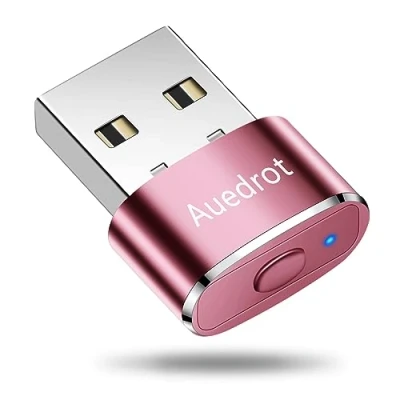 Afbeelding van AUEDROT Muis Jiggler niet detecteerbare USB Mouse Mover Automatische Wiggler met 2 Jiggle Modes, Driver vrij, Plug &amp; Play, Houd Computer/Laptop Wakker, Rose Gold