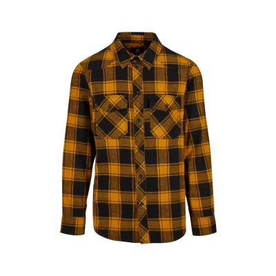 Afbeelding van Brandit Check Overhemd, Heren, Maat: 4XL, Black yellow