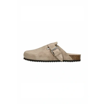 Afbeelding van Sacha suède clogs taupe