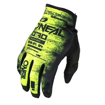 Afbeelding van Oneal Mayhem Scarz Motorcross handschoenen, zwart geel, afmeting M voor man