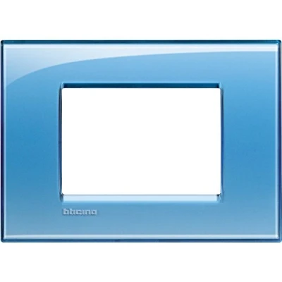 Afbeelding van LEGRAND LIVINGLIGHT RECHTHOEKIG AFDEKRAAM BLAUW 3MODULES
