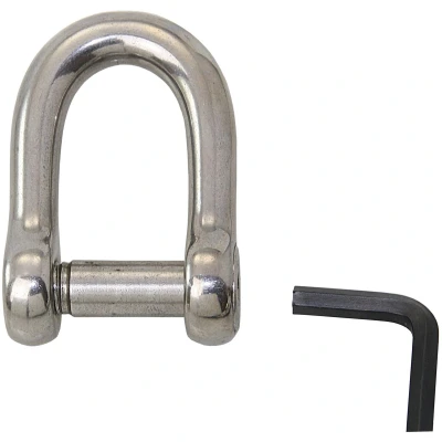 Afbeelding van RVS D sluiting met binnenzeskant 5 mm 316