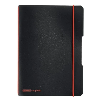 Afbeelding van Notizheft my.book flex A5 PP 40Bl. kariert schwarz
