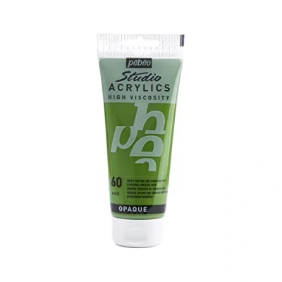 Afbeelding van Pébéo 831060 Studio Acrylverf, 1 tube, 100 ml, chroomoxidegroen