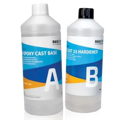 Afbeelding van epoxyhars met verharder, UV blocker, kristalhelder 1,6 KG set, epoxyhars, kunsthars, giethars, giethars kunsthars gietset, beginnersset