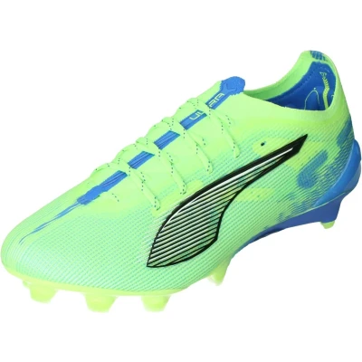 Afbeelding van Puma Ultra 5 Ultimate FG Voetbalschoenen met kunststof noppen, Heren, Maat: 43, Fizzy apple/white/bluemazing Textiel/ synthetisch