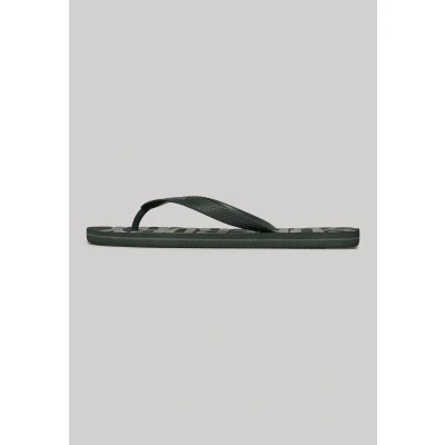 Afbeelding van Superdry Mannen Vegan Vintage Teenslippers Groen Grootte: 12 13