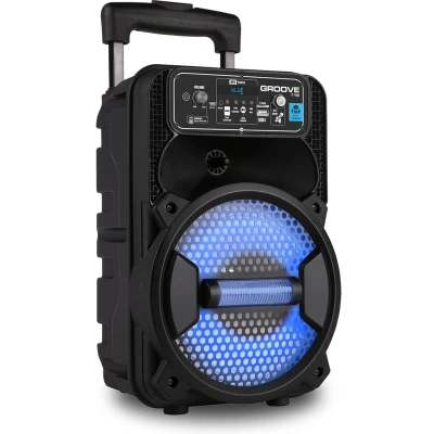 Afbeelding van iDance Audio GROOVE214W Bluetooth Party Speaker Draadloos Discoverlichting Karaoke Set Met Microfoon en Afstandsbediening