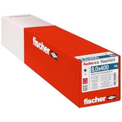 Afbeelding van Fischer FPF II CTF 8,0 x 400 BC 50 562942 Houtschroef 8 mm TX Staal Galvanisch verzinkt stuk(s)