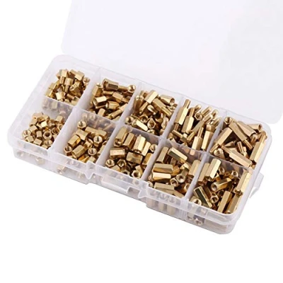 Afbeelding van 300 Stks M3 Afstandhouders, Messing Hex Man Vrouw &amp; Afstandhouder, Afstandhouders Schroef Moer Assortiment Kit Voor Moederbord DIY