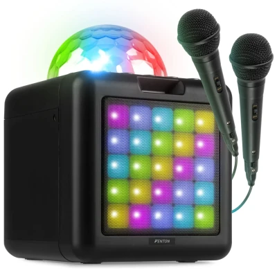 Afbeelding van Fenton KAR15B karaokeset met Bluetooth en 2 microfoons Inclusief