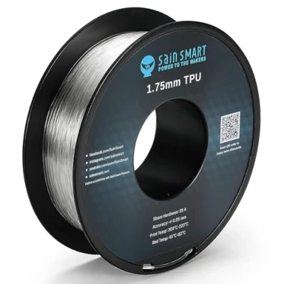 Afbeelding van SainSmart TPU 3D printerfilament, 1,75 mm, 0,8 kg, helder