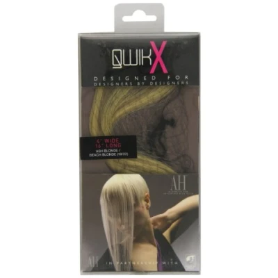 Afbeelding van Qwik X 100 procent Indiase Remi haarextensies van menselijk haar, kleur 18/22 asblond/strandblond, 41 cm