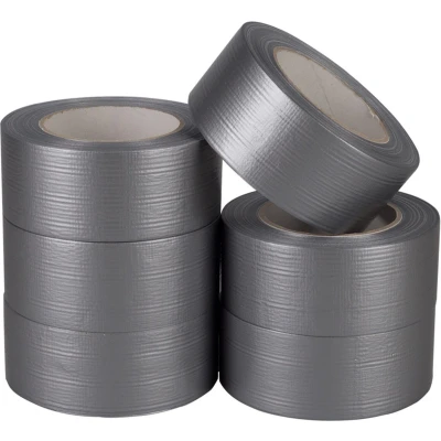 Afbeelding van Duct tape zilvergrijs 50 mm x meter 6 stuks