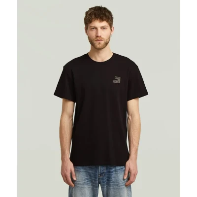 Afbeelding van G STAR Chest LOGO Tshirt basic, Heren, Maat: Small, Dk black