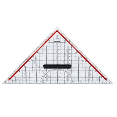 Afbeelding van Rumold TZ en geometrische driehoek/1158 32,5 cm transparant kunststof