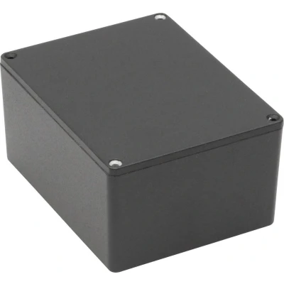 Afbeelding van Hammond Electronics 1590PPBK Universele behuizing Aluminium Zwart 1 stuk(s)