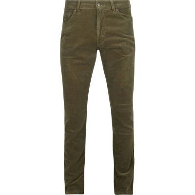 Afbeelding van Steppin&#039; Out Corduroy broek Johnson Groen Maat W 36 L 34 Heren Five pocket