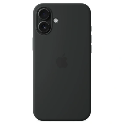 Afbeelding van Origineel Apple iPhone 16 Plus MagSafe Hoesje Siliconen en TPU (zacht) Softcase/Backcover Zwart Telefoonhoesje