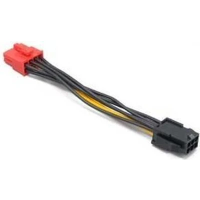 Afbeelding van Akasa Stroom Aansluitkabel [1x PCIe stekker 6 polig 1x 8 polig] 0.10 m Geel, Zwart