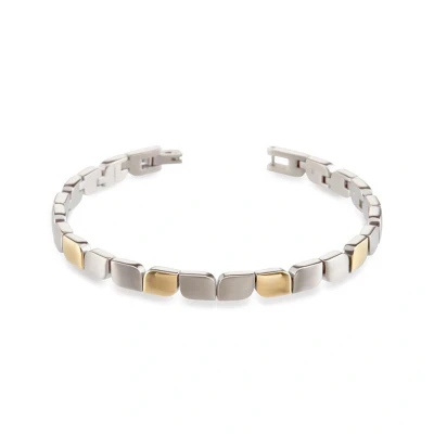 Afbeelding van Boccia 03007 02 Armband titanium goud en zilverkleurig 5 mm 20 cm