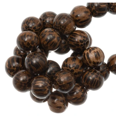 Afbeelding van Houten Kralen (10 mm) Patikan (41 stuks)