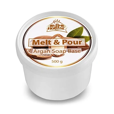 Afbeelding van Zeep Basis van Glycerine Crystal Argan 500g Gietzeep Eenvoudig Zepen Omsmelten Transparant Creatieve Ruwe Maak Je Eigen Smelten