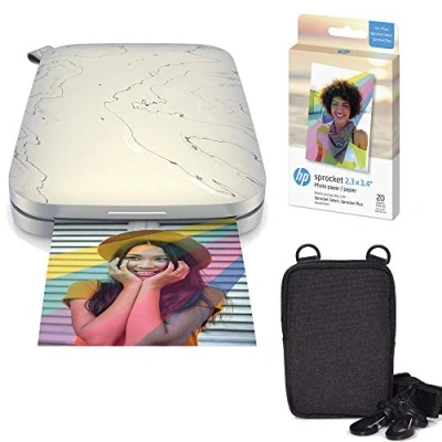 Afbeelding van HP Sprocket Select Draagbare Instant Photo Printer voor Android en iOS apparaten (Eclipse) Zink Papieren Bundel
