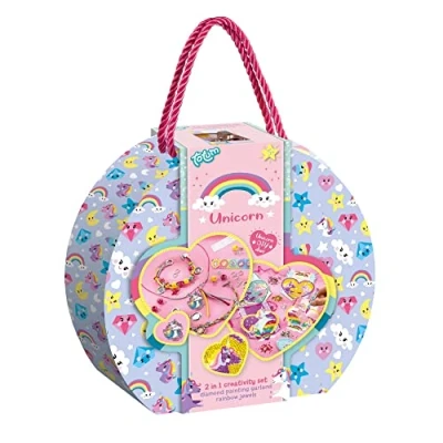 Afbeelding van Knutselset Totum Unicorn 2 in 1 suitcase