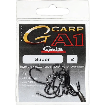 Afbeelding van Gamakatsu A1 Super Hook Ongecoat 4 (10 stuks) Karperhaken