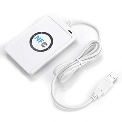 Afbeelding van Smart IC Card Reader, NFC RFID ACR122U ISO 14443A / Reader en Writer B up software wit