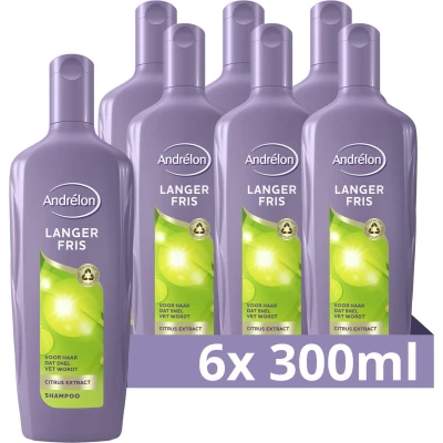 Afbeelding van 6x Andrelon Shampoo Langer Fris 300 ml