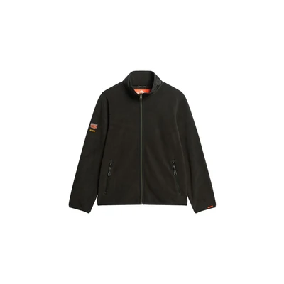 Afbeelding van Superdry Mannen Active Fleece met Volledige Rits Zwart Grootte: M