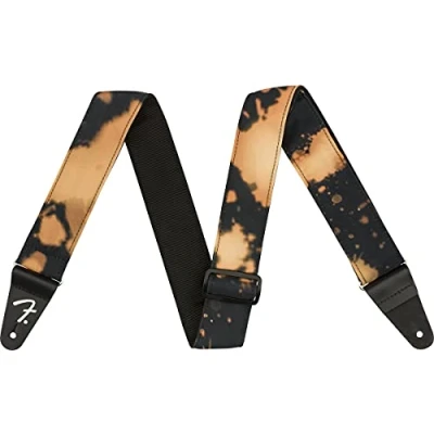 Afbeelding van Fender® Tie Dye Acid Wasband Nylon Gitaarband 5 cm Zwart