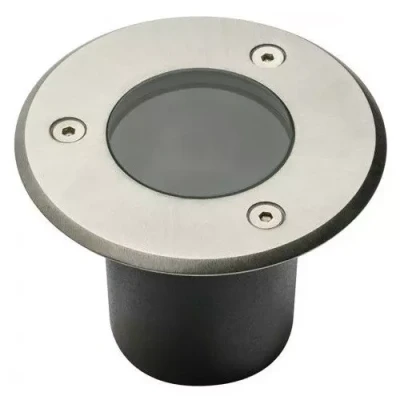 Afbeelding van Grondspot geborsteld RVS rond 100mm